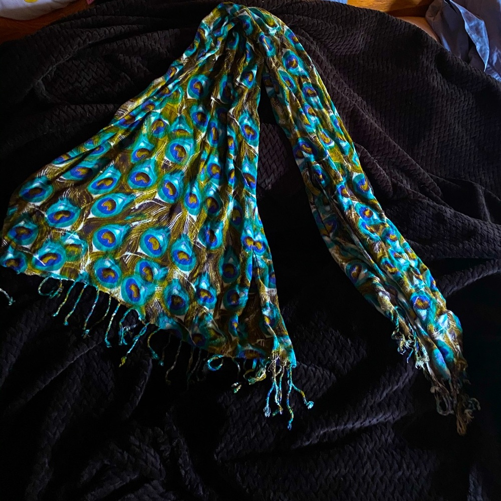 Peacock scarf beautiful